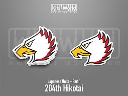 Kitsworld SAV Sticker - Japanese Units - 204th Hikotai W:100mm x H:87mm 